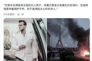 搏击冠军:巴黎本该满是讲法语的白人男子,而不是满是点火的非洲人